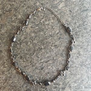 Black rhinestone necklace